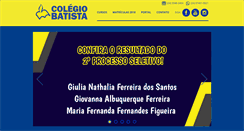 Desktop Screenshot of colegiobatistavr.com.br