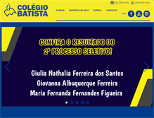 Tablet Screenshot of colegiobatistavr.com.br